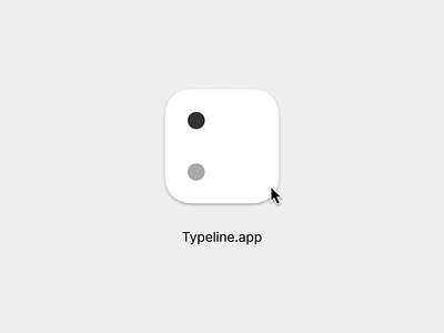 Typeline: Type your timeline app icon calendar dot icon logo simple todo