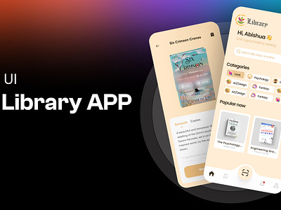 AR Library App UI 3d ar branding ui