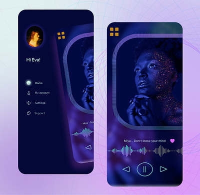 Music App crypto app dark mode music musicapp ui