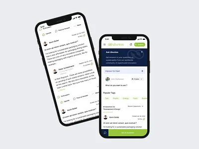 Web and mobile app for all questions - Ubuntoo chat communication channel discussion feed forum indie hackers mobile app mobile chat news feed qa questions reddit reviews social media social media feed tech hub user posts