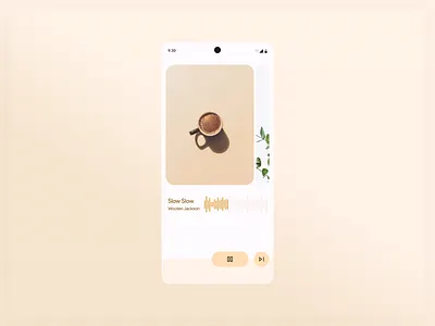 CAROUSEL MUSIC animation branding design material music player ui