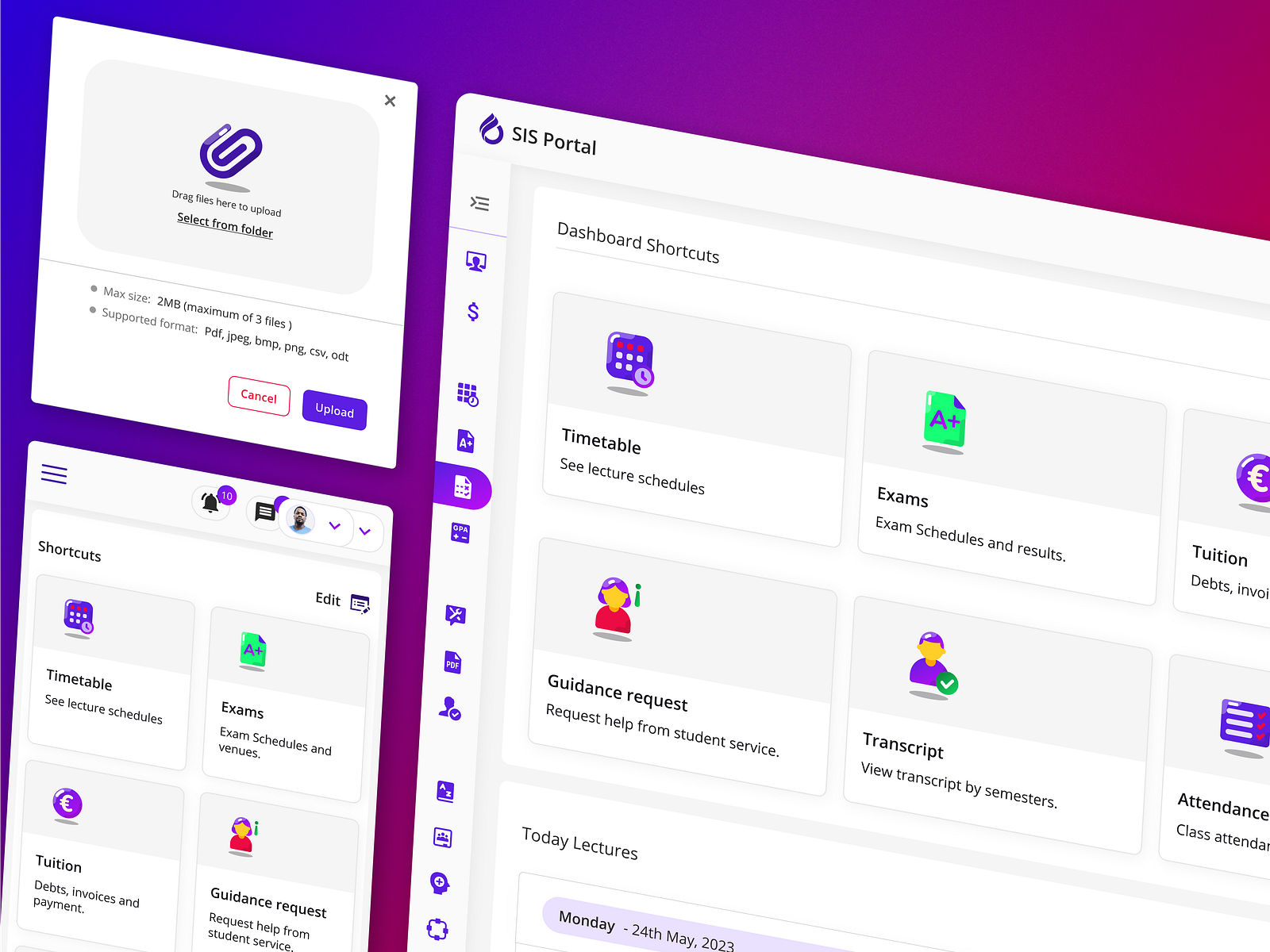 Student Portal Dashboard by Raymond Asogwa on Dribbble