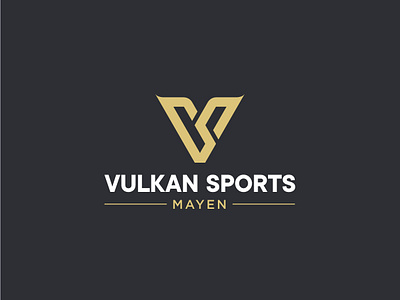Vulkan Sports Logo Design. branding creative design flat graphicsdesign logo logodesign logodesigner logomaker logomark logos premium professional s sports v vector vs vsicon
