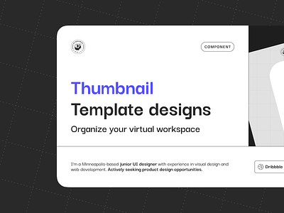 Thumbnail Template For Figma branding clarance clarance farley figma figma community figma thumbnail graphic design organize product design thumbnail tidy up ui design ux