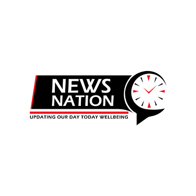 News logo 24 hour branding channel graphic design illustration logo nation news vector