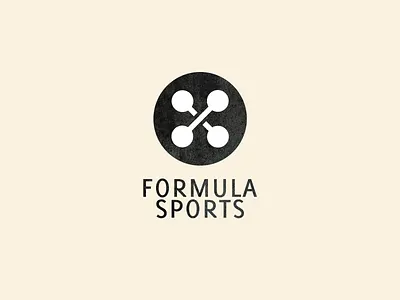 Formula Sports (for sale) art atelier button dumbbells graphic design idea logo logodesign logotype metaphor sport sportswear vector