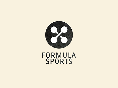 Formula Sports (for sale) art atelier button dumbbells graphic design idea logo logodesign logotype metaphor sport sportswear vector