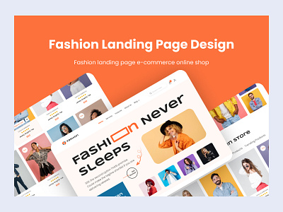 Fashion E-commence landing page design e commence fashion landing page shop ui ui ux ux website