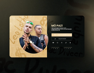 Lançamento 8k - Leo Lotho cover funk landing page lançamento musical music music release pré save página de captura rap release page spotify trap