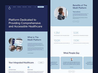 Medit - Website design healthcare medical ui ux web design website