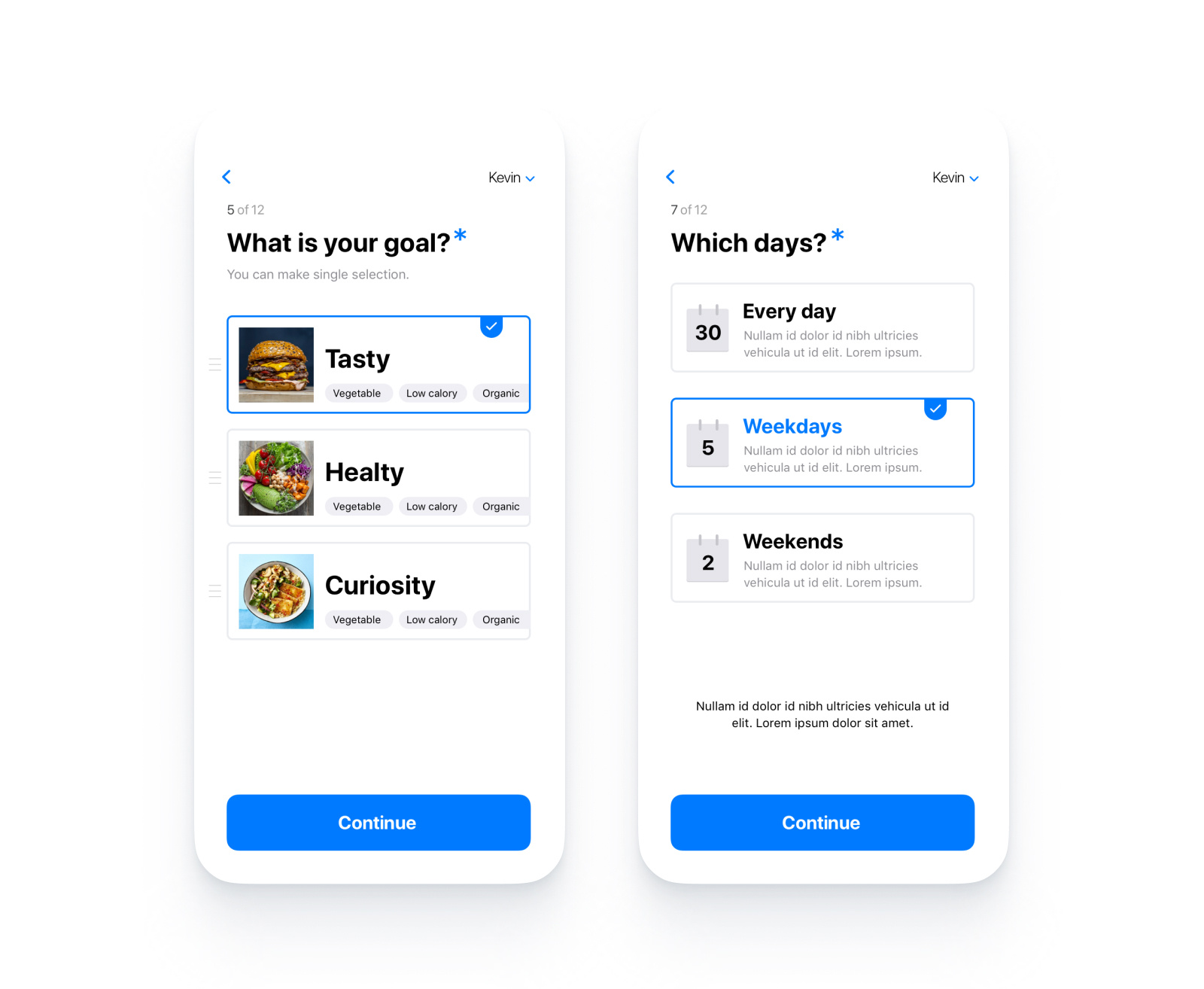Meal Planner App Ui Design By Burak Ozdelice On Dribbble
