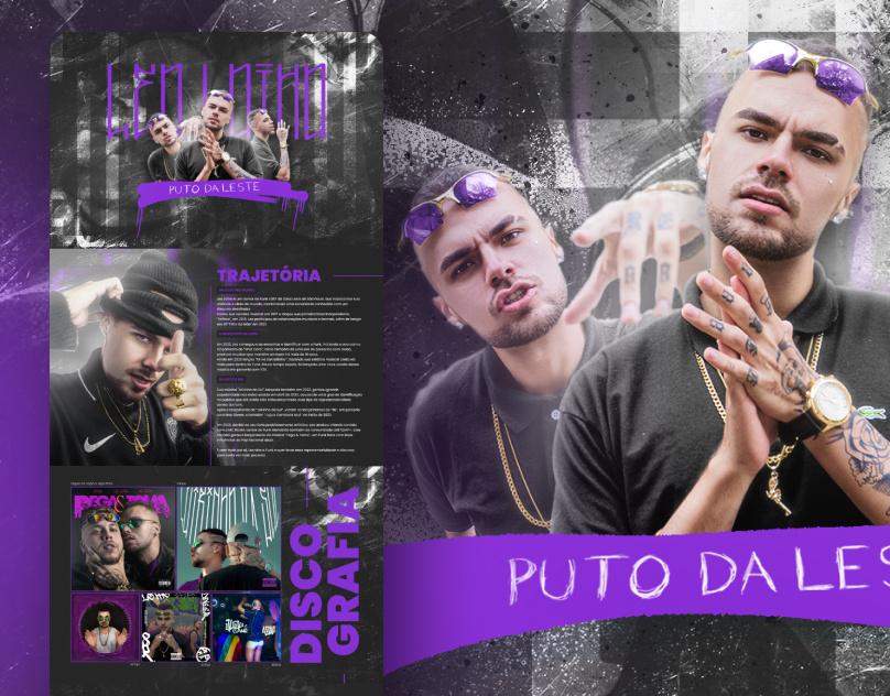 EPK Leo Lotho v2 - Puto da Leste artwork electronic press kit epk epk design influencer media kit media kit design music social media socialmedia
