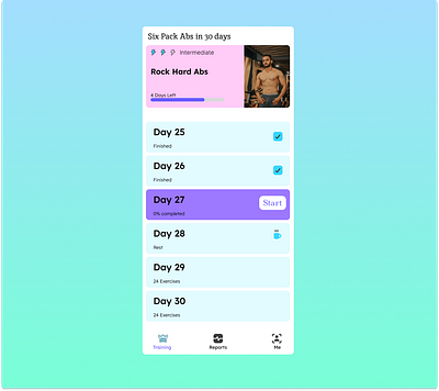 Workout Tracker 3d branding graphic design ui