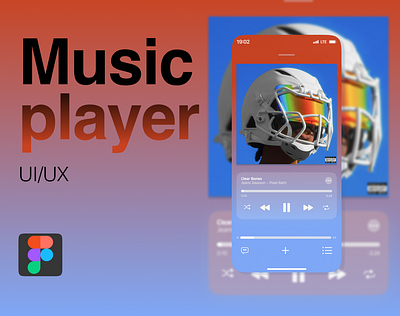 Music player – UI/UX daily ui music player prototype ui ux