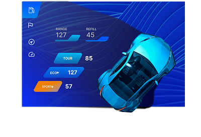 Electro car animation build2.0 design designdrug graphic design ui