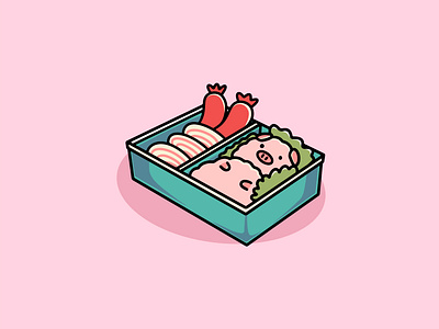 Delicious Bento Japanese Illustration bento time branding design ui