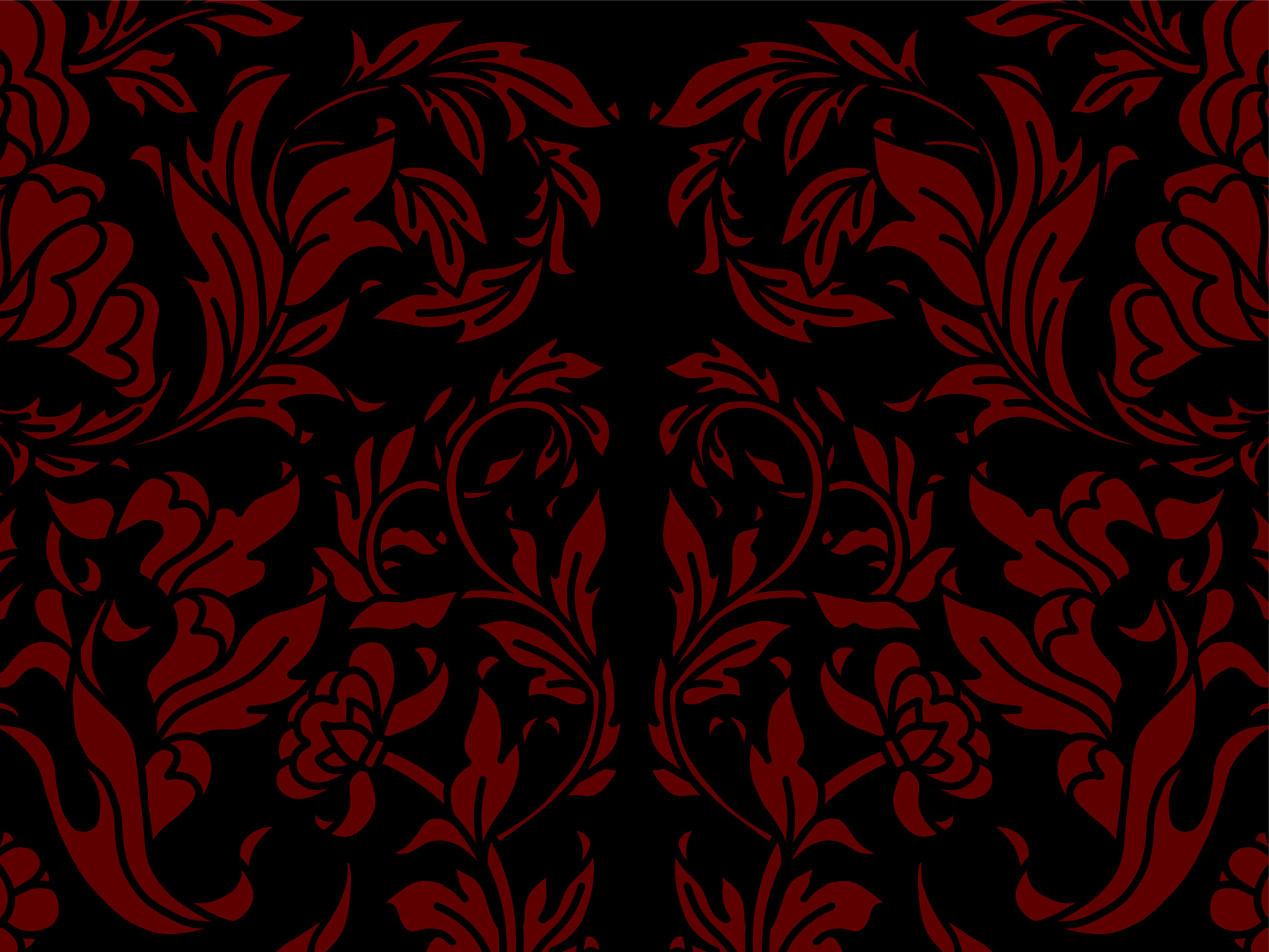 Floral Pattern decorative floral illustration leaves lines pattern simple