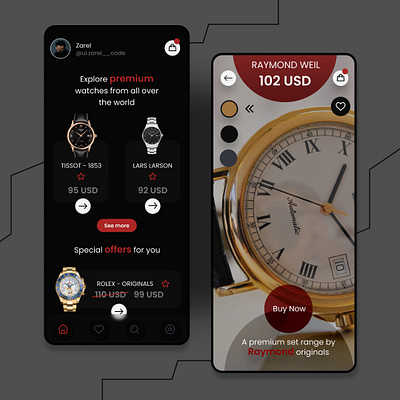 Watch eCommerce UI Design brand design design figma figmadesign graphic design mobile mockup mobile ui mobile ui design phone ui phone ui design ui uidesign user experience design user interface design userexperience userinterface ux uxdesign watch design watch ui