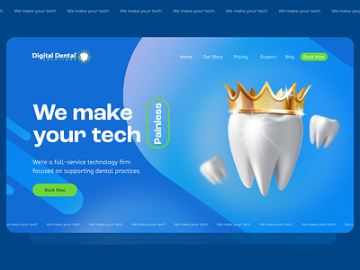 Smile Innovations: Dental Tech Website creativerafat dental industry dental tech figma innovation maxrafat oral care smile innovations ui user friendly interface ux website design