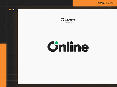 Godaddy Presents - .Online Logo .online brand design branding design godaddy godaddy contest graphic design illustration logo logo design minimal logo online logo ui vector