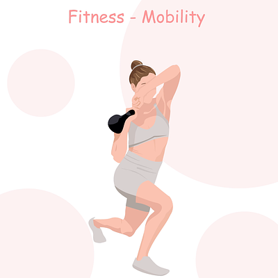 Fitness-Mobility, Animation, Healthy 6 steps animation adobe i adobe illustrator animation cute design faceless fitness flat grafik design healthy illustration people sport vector