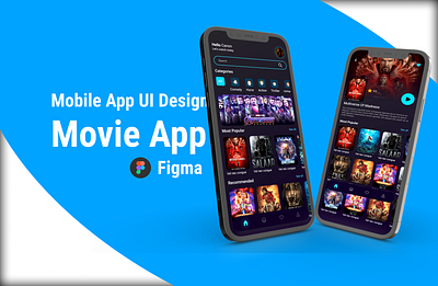 Custom movie UI for Android and Ios Mobile apps adobe xd android app design app design appdesign desktop figma figma design graphic design illustration ios app design landingpage design mobile app design mobile app ui design movie software ui ui design uiux design ux design website ui design