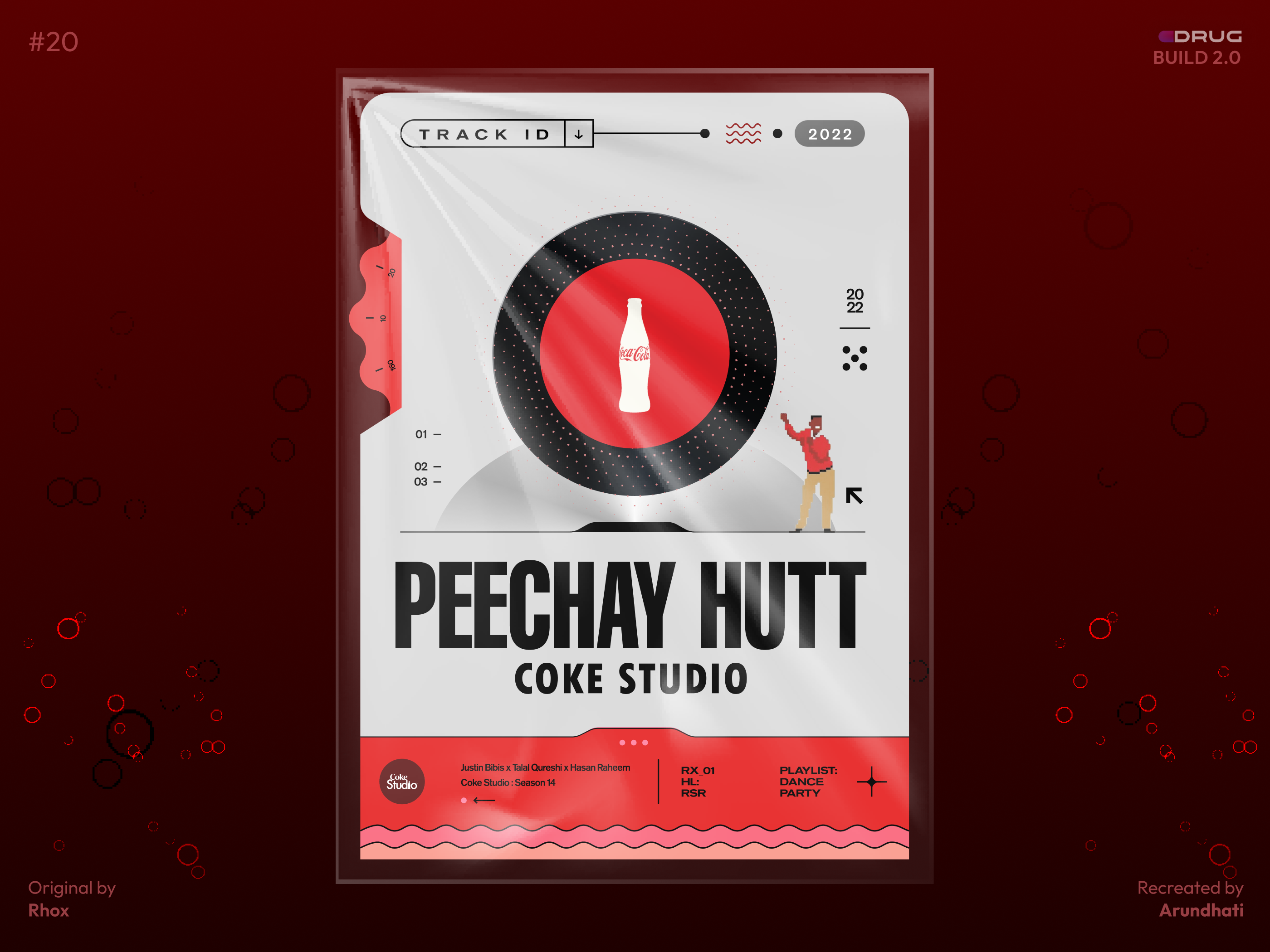 Coke Studio | Song art album animation art brand build dance design designdrug figma gif graphic design illustration interface mockup motion graphics music play recreate song