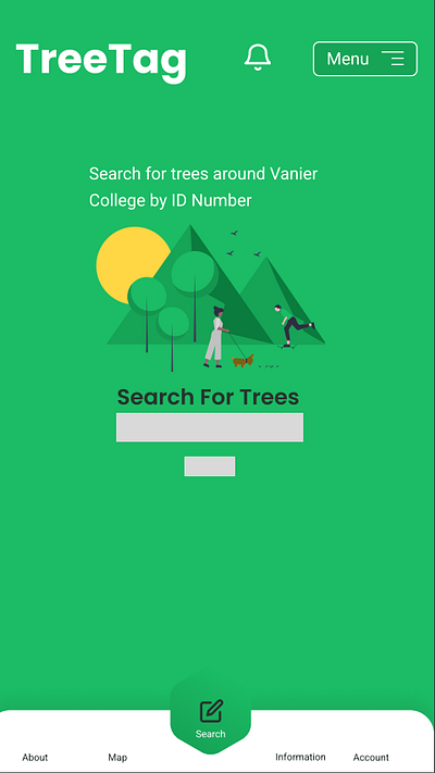 TreeTag App for Vanier College app branding design figma graphic design logo png ui ux