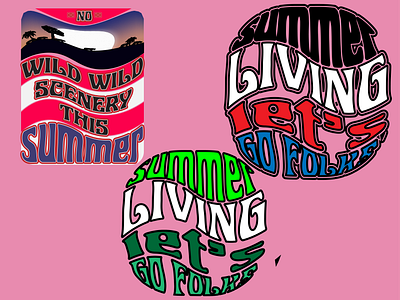 Summer Tshirt collection design graphic design logo vector