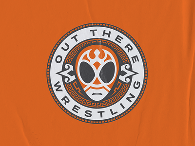 Out There Wrestling alien branding design graphic design illustration illustrator logo lucha sports logo ufo vector wrestling