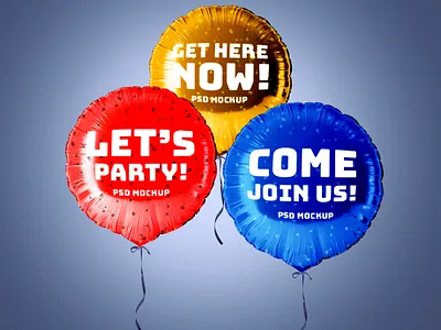 Free Balloon Mockup PSD balloon balloon mockup free free mockup freebies mockup mockup design mockup psd product design psd mockup