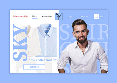 Elegant shirts store website concept app clean design elegant figma shirt shirts store ui ux web website webstore