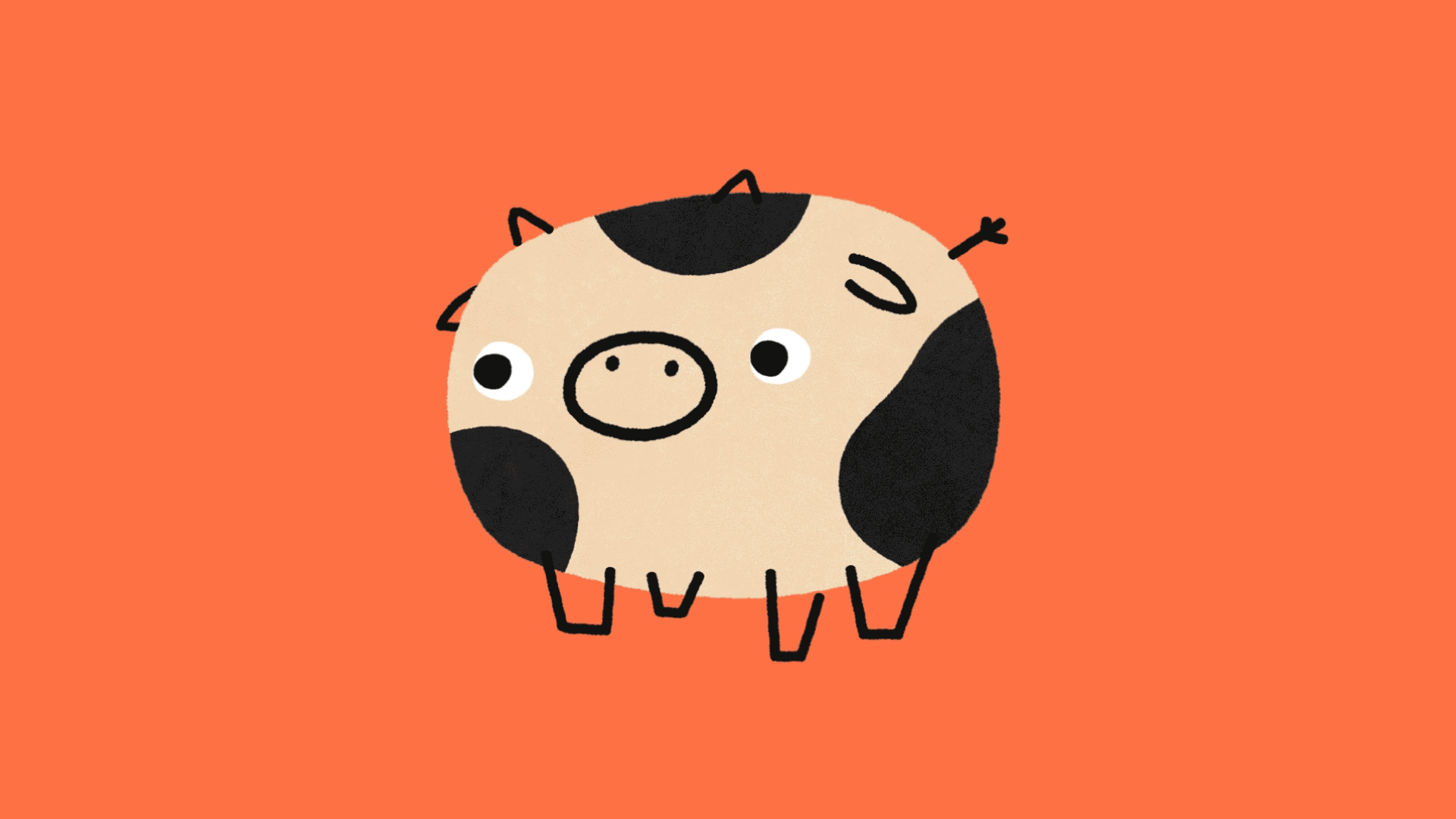 Mommus. Cow & fly 2danimation animals art direction cel animation character character design design illustration motion offbeatestudio vegan