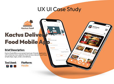 Kactus Restaurant Case Study app branding design graphic design ui ux