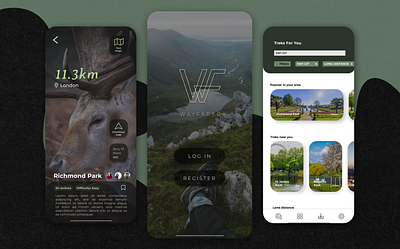 Nature-based Mobile Application app branding design graphic design logo ui ux