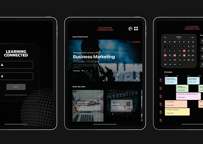 Ed-Tech Learning Platform app branding design graphic design interface ipad tablet ui