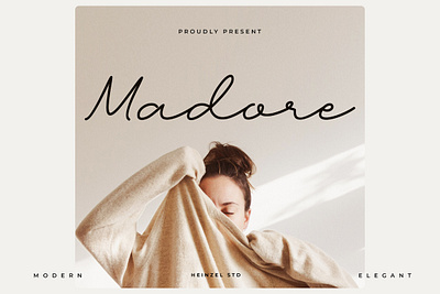 Madore | Modern Script Font beautiful font best seller font branding branding font crafter cricut font cursive font graphic design handwriting font handwritten font headline font logo font modern script monoline font packaging font script font signature font single line font social media posts website