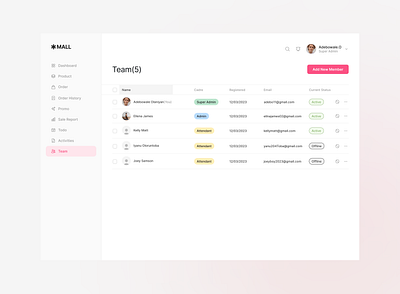 Team section design management ui uidesign