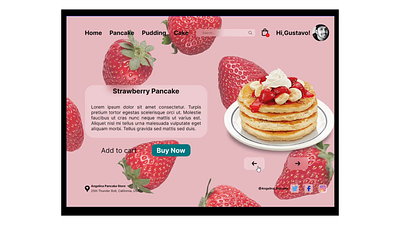 Pancake Web apple blueberry branding design fruits graphic design illustration pancake parallax strawberry typography ui ux website