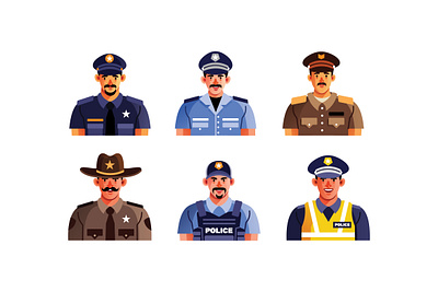 Police Character Avatar Set costume