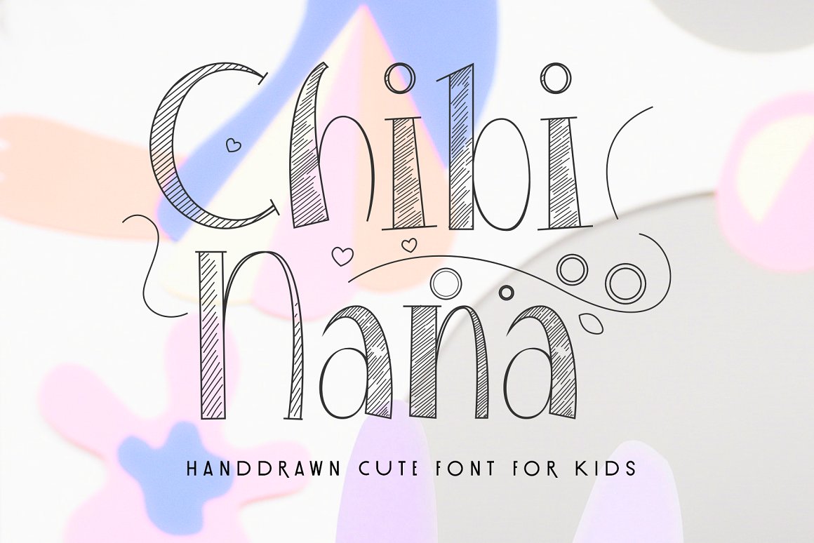 Chibi Nana - Hand Draw Font app branding design graphic design illustration logo typography ui ux vector