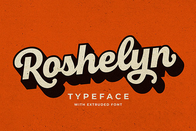 Roshelyn Typeface app branding design graphic design illustration logo typography ui ux vector