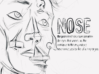 nose art branding design graphic design illustration logo nose typography