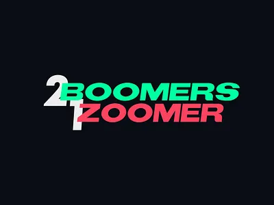 2BOOMERS 1ZOOMER branding design esports graphic design logo overlay podcast