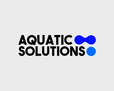 Aquatic Solutions branding design logo