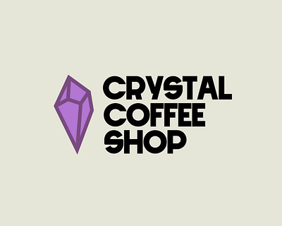 Crystal Coffee Shop branding logo