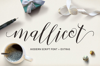 Mallicot Script app branding design graphic design illustration logo typography ui ux vector