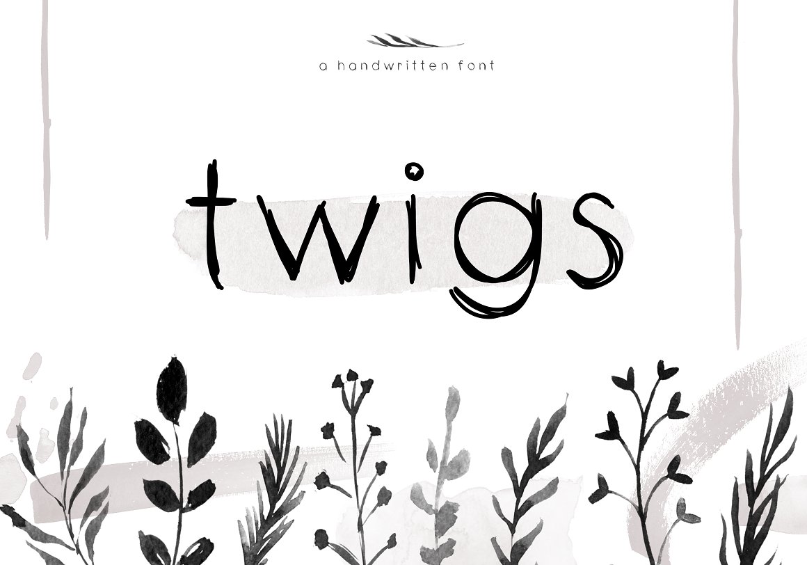 Twigs - A Handwritten Scribble Font app branding design graphic design illustration logo typography ui ux vector