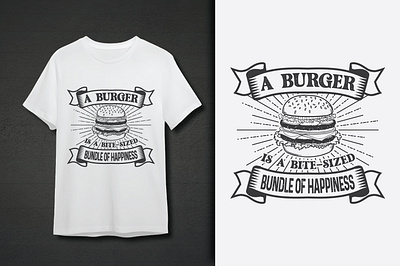 Burger fast food t-shirt design vector illustration hungry