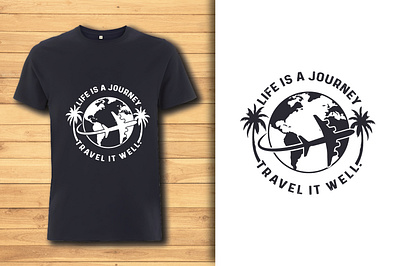 Travel t-shirt design vector illustration nature